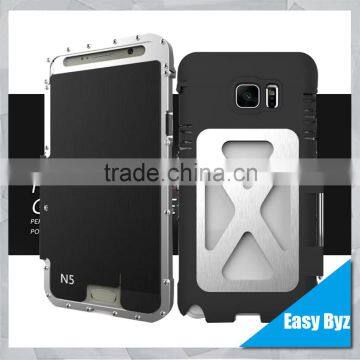 for samsung note5 phone Covers Stainless Steel Brashed Cover 360 Metal Case For Samsung Galaxy note5