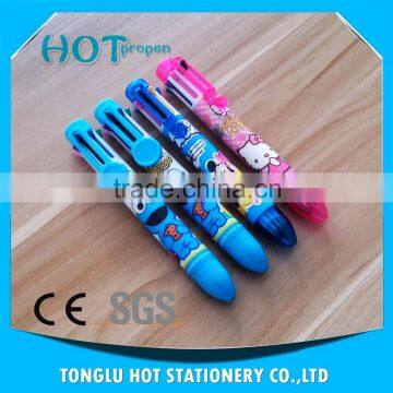 promotional multi color 8 color pen with logo