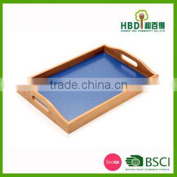 3 Pcs Fashion Bamboo Wooden Serving Tray for Sale
