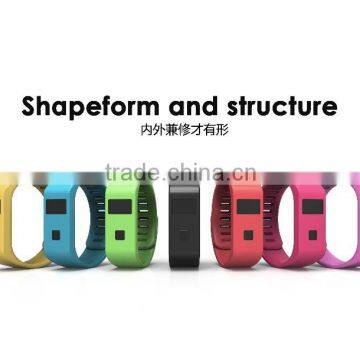 cheapest bluetooth wristband for sport ,Health Bracelet+Waterproof +bluetooth 4.0+TI CPU+TPU Case