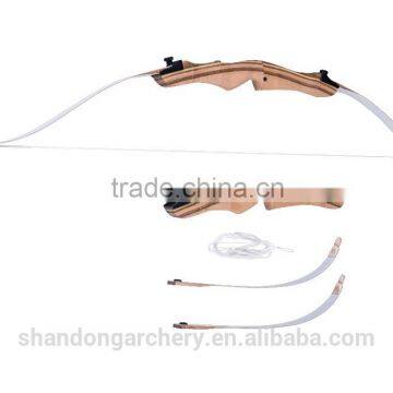 Youth Beginner Archery Wooden Takedown Recurve Bow for Shooting photo-3