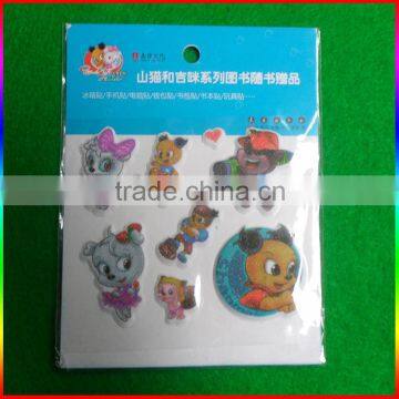 3D cartoons puffy stickers as gifts