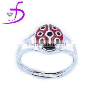 Wholesale 925 sterling silver jewelry enamel sterling silver insect rings