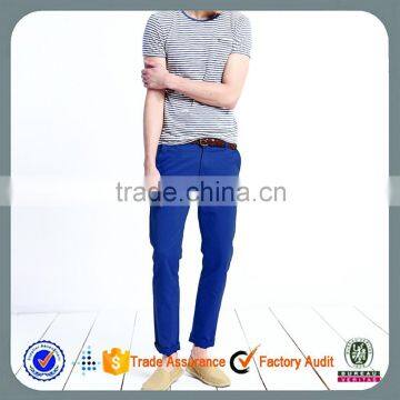 2015 Latest Design Mens Chinos Slim Fit 100% Cotton Casual Pants photo-4