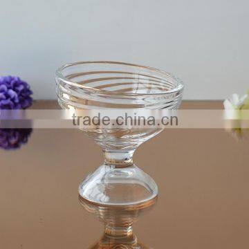 Hot Selliing Crystal Clear Elegant Glass Cup/ice Cream Glass Cup With High Quality and Competitive Price