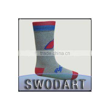 Comfortable wearing sporty golf socks rugby socks