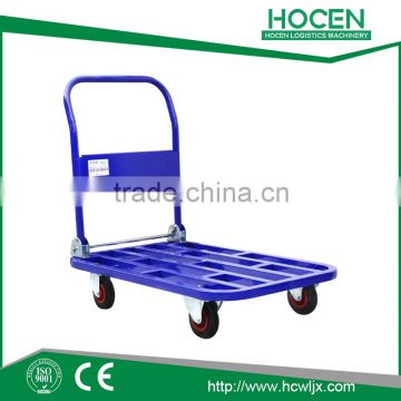 Used Warehouse Handing Foldable Steel Hand Platform Trolley