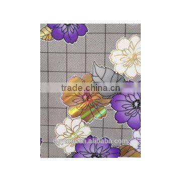 Newest Hot Sales Transparent Crystal Page Tablecloth With Floral Pattern Vinyl Straight/lace Edge photo-3