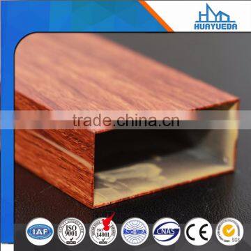 Standard extruded aluminum profiles customized wood-grained