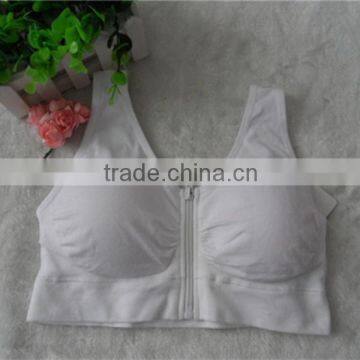 Sexy Young Running hot images women sexy zipper customized sports bra