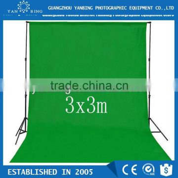 Factory supply photography equipment 3x3m pure cotton green screen muslin background fabric backdrop