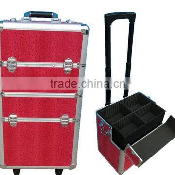 Keifai Customizable Multi-Functional Jewelry Trolley Case With Wheel