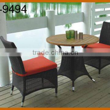 Coffee Bar Rattan Table Chair Set Garden Furniture