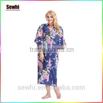 Girl Sex Floral Robe Wholesale Satin Robe