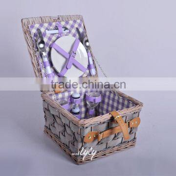 cheap woodchip handmade picnic basket from China