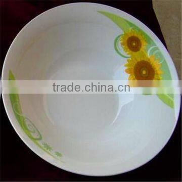 New Design China Factory Daily Use White Porcelain Ceramic Cut Edge Bowl
