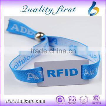 LBDW03 RFID Wristband woven, NFC Wristbands Events, RFID Wristband Festival