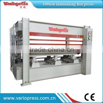 100 ton 3 layers hydraulic hot press woodworking machine