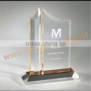 acrylic trophy design/acrylic awards /PMMA awards