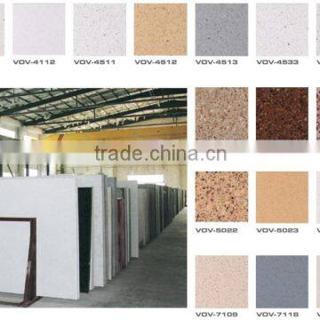 Dongguan manufacturer wholesale artificial marble sheets quartz stone big slab