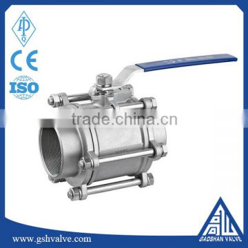 3pc CF8M 1000wog inter thread ball valve