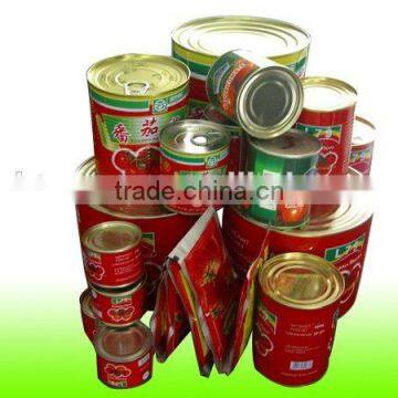 tomato paste sauce ketchup factory 4500g 4.5kg double concentrated canned