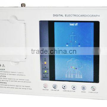 2015 New Digital 3-channel Color Electrocardiograph ECG EKG Machine With Low Price photo-3