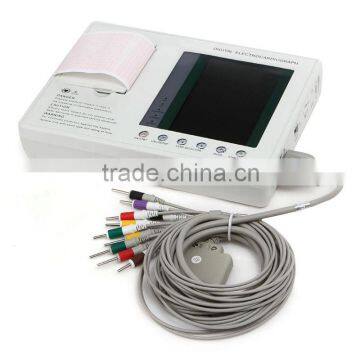 Handheld Promotion Price Model 7-inch Color LCD 3-channel 12-lead Electrocardiograph ECG Machine EKG Machine-EKG-903A3-Shelly photo-2