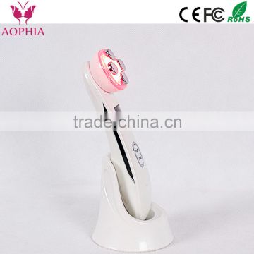 Home use Portable RF/EMS and 6 colors LED light therapy beauty tool