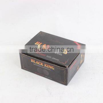 hot selling 40mm Black King shisha hookah charcoal