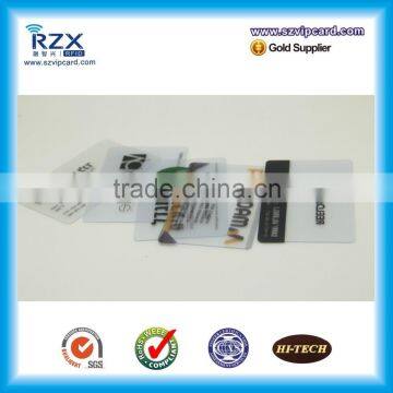 Cr80 Clear PVC Transparent Card photo-6