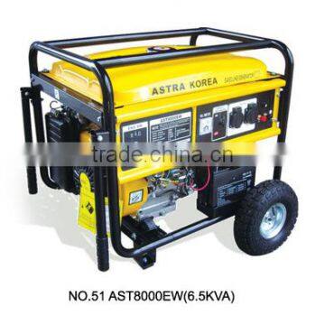 5.0KW gasoline generator 220v 50hz single phase ASTRE KOREA AST8000EW