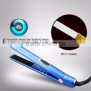 Newest JBG-168 ceramic hair straightener ionic hair flat iron titanium hair brush