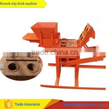 Neweek small non-fired clay block manual brick making machine for sale