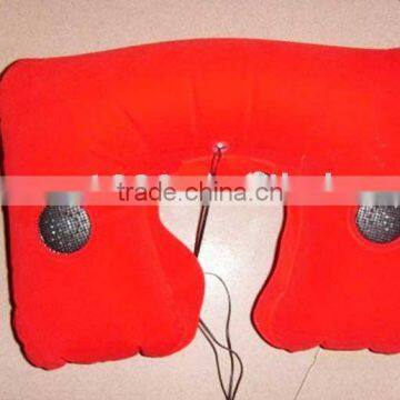 inflatable music pillow, pvc inflatable pillow, inflatable neck pillow