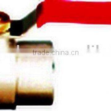 Brass Fittings Nickel Plated Brass Ball Valve With PVC Covered Long steel Handle Available Size:from 3/8"to2"