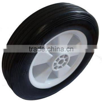 White Plastic Rubber Lawnmower Lawn Push Mower Wheel 8+ Inch Diameter photo-3