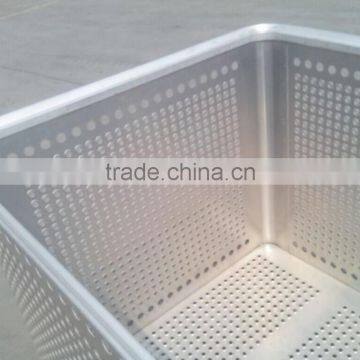 Waterproof Aluminum Turnover Container With Casters, Metal Plated Container photo-2