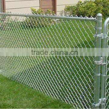 (With Barbed Arms) Galvanized Chain Link Fence For Playground