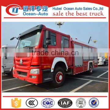 8000Liter SINOTRUK HOWO water tank fire truck