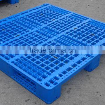 4-way single faced cheap plastic pallet with nine foot