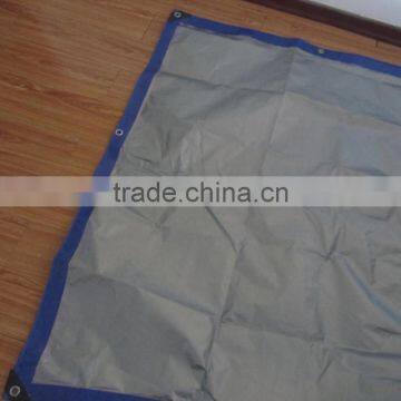 50-350gsm Custom Size Blue and Silver Cheap Price pe Coated Tarpaulin photo-4