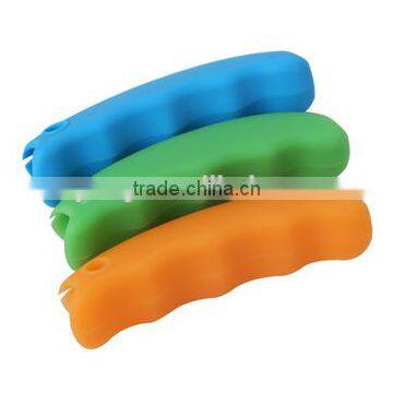 FDA / LFGB Food Grade Detachable Silicone Bag Holder Handle / Silicone Shopping Bag Handle photo-5