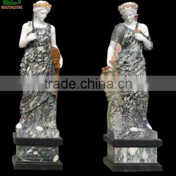 Green Marble Season God Statue