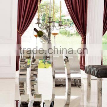 TH286-1 Home Furniture Tempered Glass Top Dining Set photo-3