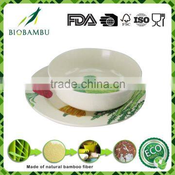 Recycle Green Living Bamboo Fiber Tableware Set photo-4