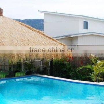 yellow color messy synthetic thatch roof made in china