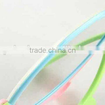 Colorful Round Plastic Double Sided With Double Round Foot Base Mirror photo-5