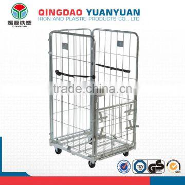 Logistics Roll Logistics Pallet Container Trolley 4-Sided Demountable Roll Pallet Metal Storage Cage photo-2