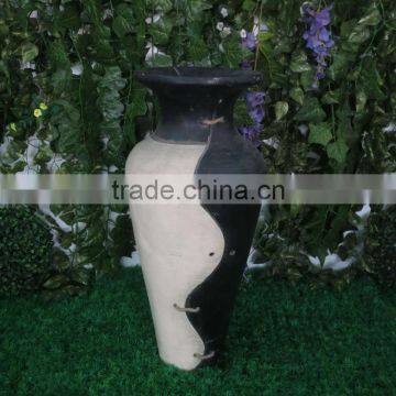 Public Place or Home Decoration Antique Tall Floor Fiberglass Vases photo-2